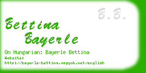 bettina bayerle business card